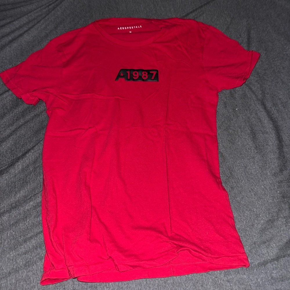 Aeropostal, Mens, Size M, Red, Short Sleeve T-shirt